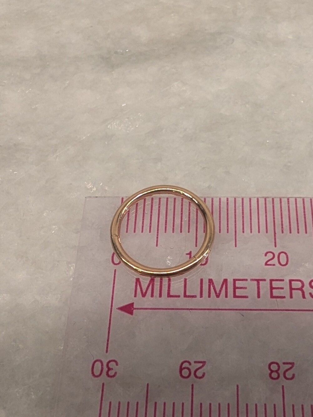 Maria Tash Plain Gold Hoop Earring Rose Gold - Picture 2 of 3